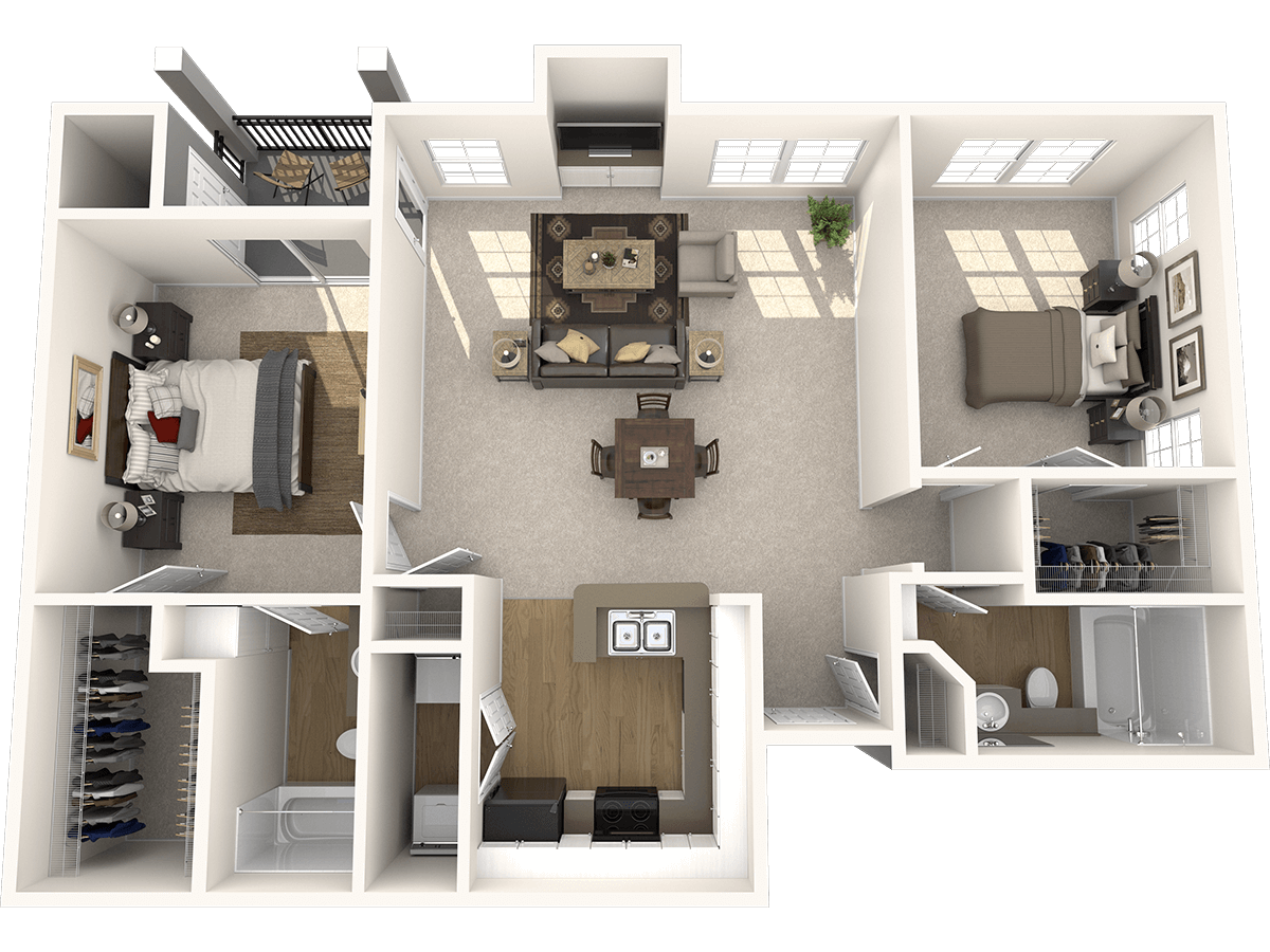 Floor plan layout diagram for Museo - B4